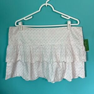 NWY Lilly Pulitzer Scalloped Cuddy Mini Skirt Layered and Fully Lined Size 14
